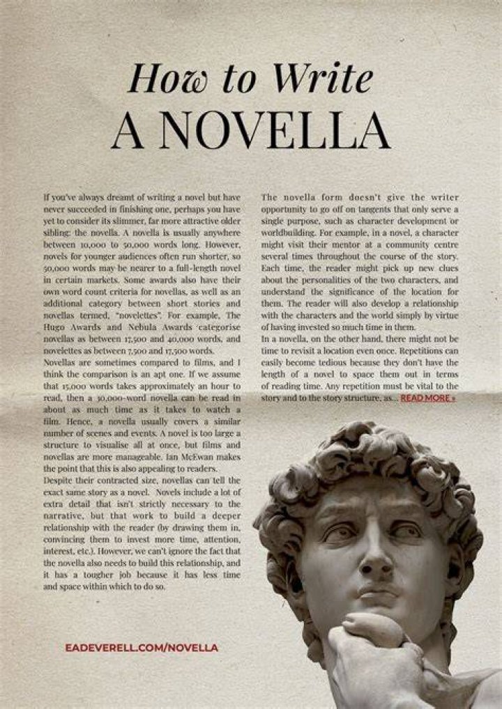 How is a novella different from a novel