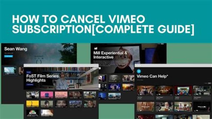 How to cancel vimeo account