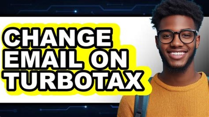 How to change email on turbotax