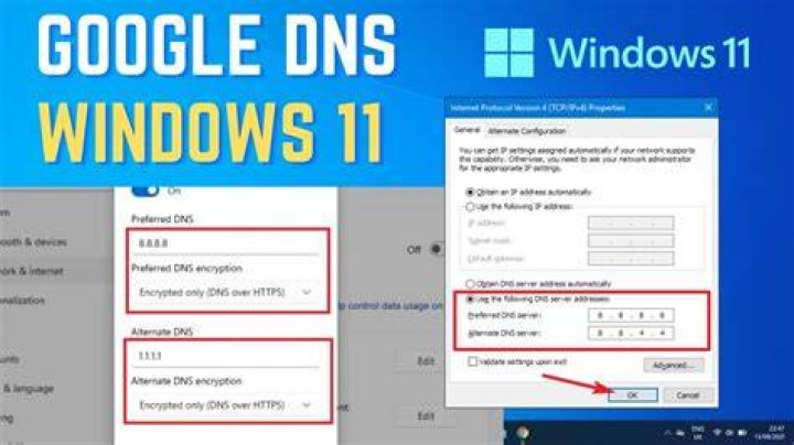 How to change to google dns