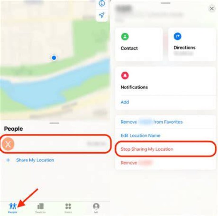 How to delete sharing location message