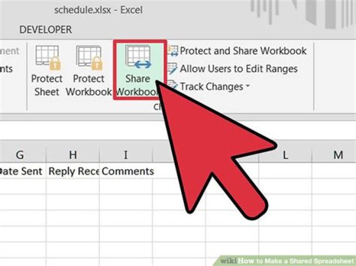 How to make an excel file shared