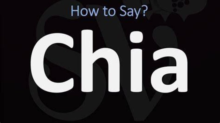 How to pronounce chia