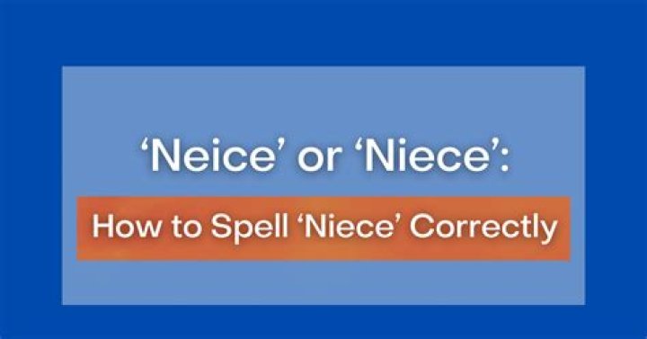 How to spell neice