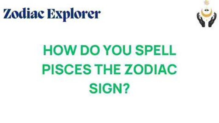 How to spell pisces