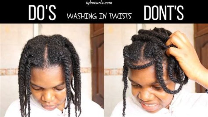 How to wash two strand twists