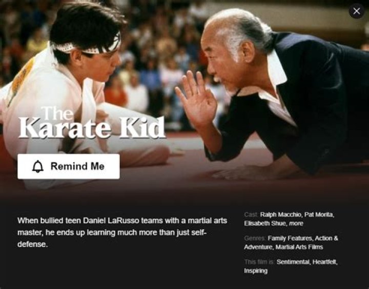How to watch karate kid