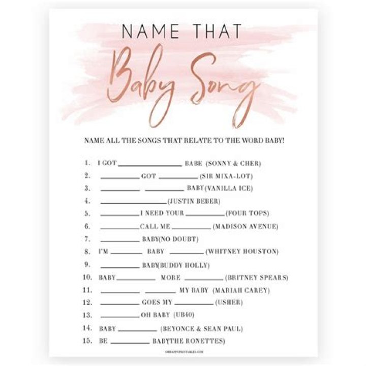 Songs With The Word Baby In The Title