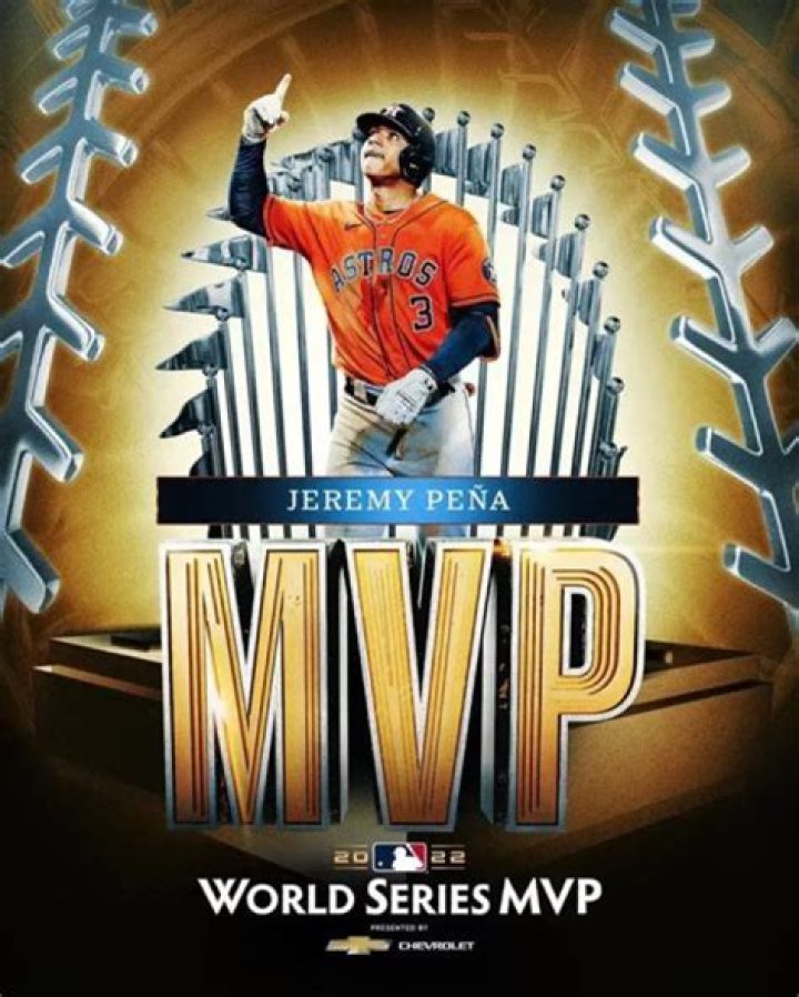 Who did Jeremy Pena replace? Why is Pena MVP?