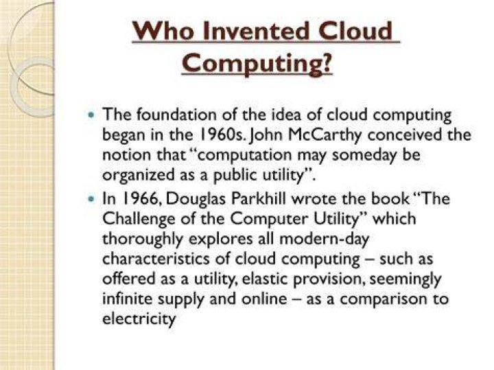 Who first introduced cloud computing